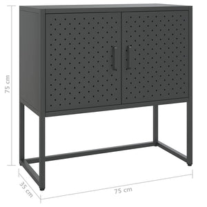 Μπουφές Ανθρακί 75 x 35 x 75 εκ. από Ατσάλι - Pakobazaar