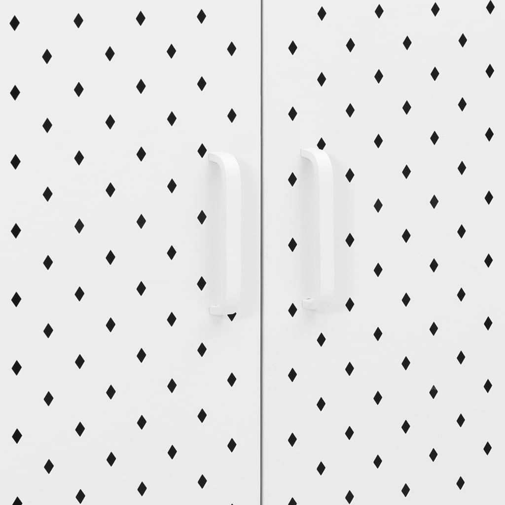 Ντουλάπι Λευκό 80 x 35 x 135 εκ. από Ατσάλι