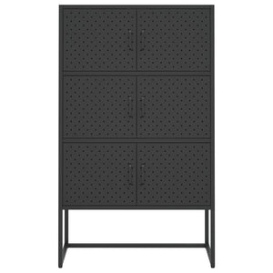 Ντουλάπι Μαύρο 80 x 35 x 135 εκ. από Ατσάλι