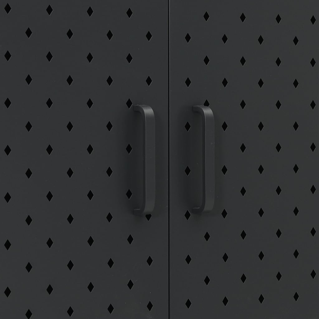 Ντουλάπι Μαύρο 80 x 35 x 135 εκ. από Ατσάλι