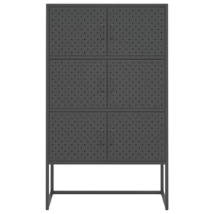 Ντουλάπι Ανθρακί 80 x 35 x 135 εκ. από Ατσάλι