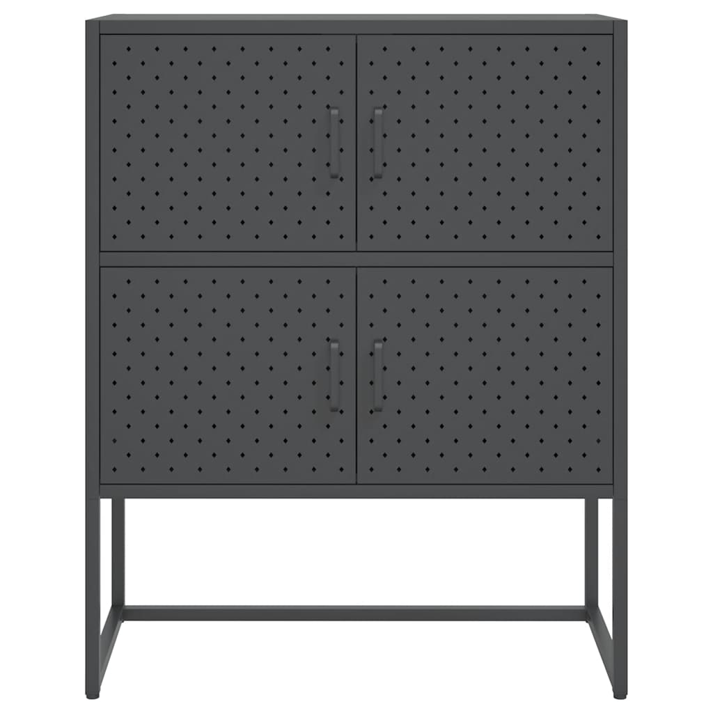 Ντουλάπι Ανθρακί 80 x 35 x 100 εκ. από Ατσάλι