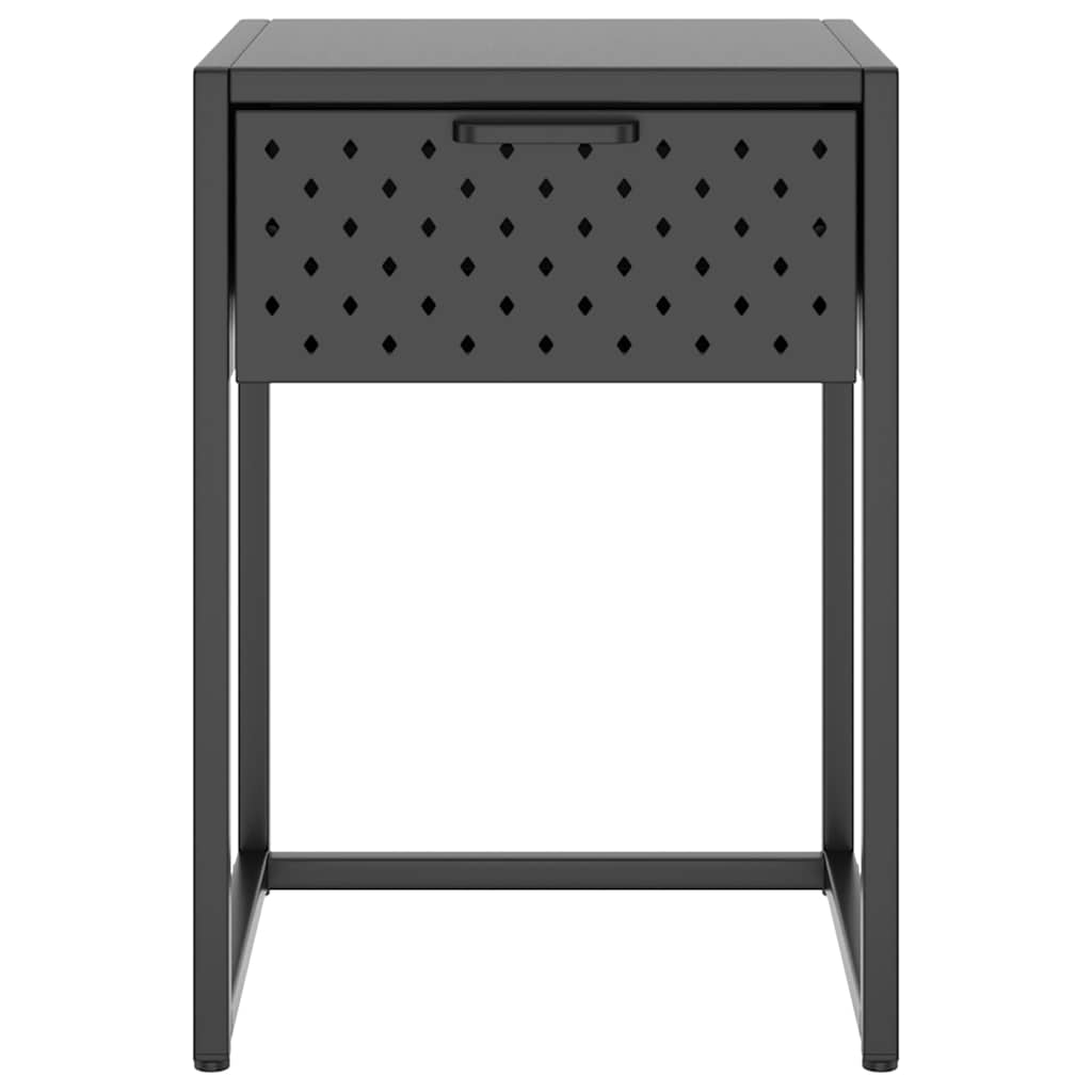Κομοδίνο Ανθρακί 38 x 35 x 54 εκ. από Ατσάλι