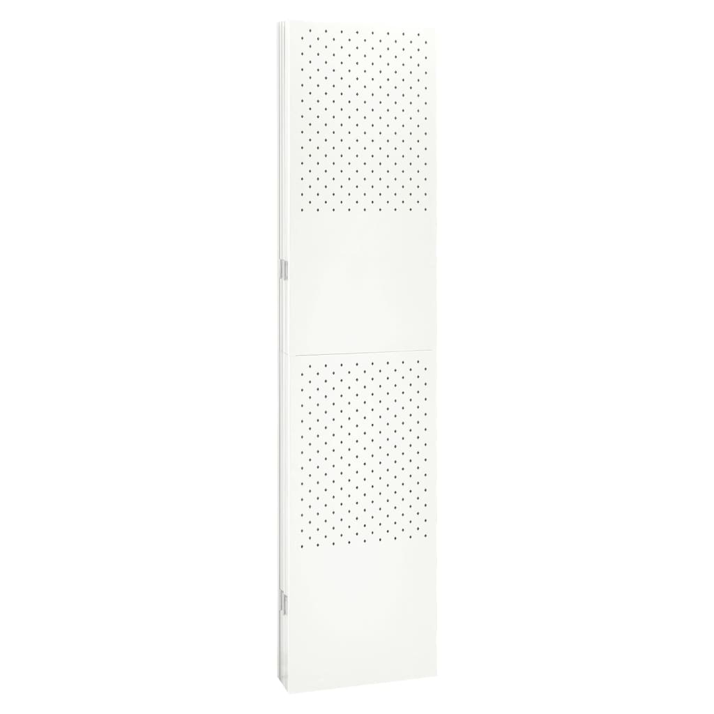 Διαχωριστικό Δωματίου με 6 Πάνελ Λευκό 240 x 180 εκ. από Ατσάλι