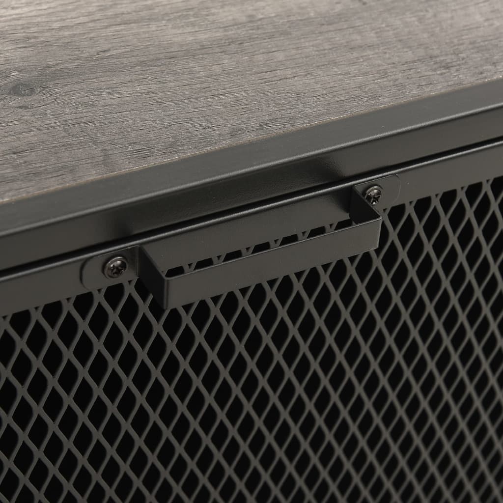 Ντουλάπι Αποθήκευσης Γκρι 72 x 36 x 82 εκ. Μέταλλο / MDF