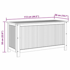Μπαούλο Αποθήκευσης Κήπου 113x50x58 εκ. από Μασίφ Ξύλο Ακακίας