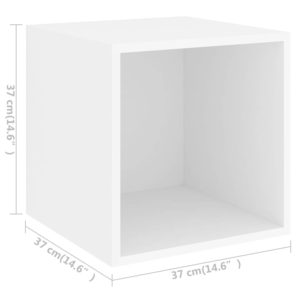 Έπιπλο Τηλεόρασης 5 Τεμαχίων Λευκό από Μοριοσανίδα - Pakobazaar