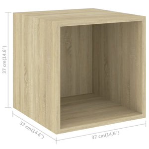 Έπιπλα Τηλεόρασης Σετ 5 Τεμαχίων Sonoma Δρυς από Επεξ. Ξύλο - PAKOBAZAAR