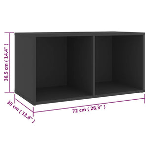 Έπιπλα Τηλεόρασης 2 τεμ. Γκρι 72 x 35 x 36,5 εκ. Επεξ. Ξύλο