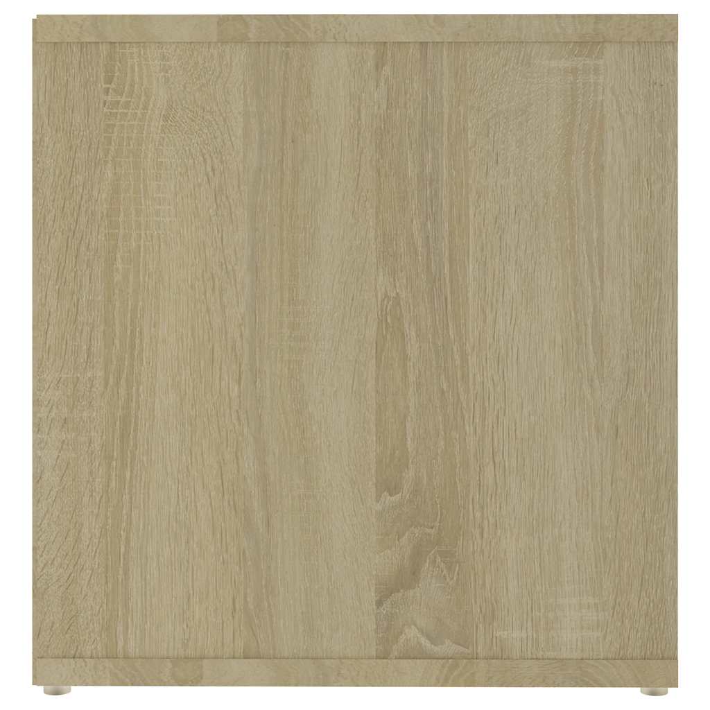 Έπιπλα Τηλεόρασης 2 τεμ. Λευκά/Δρυς 72x35x36,5 εκ. Επεξ. Ξύλο