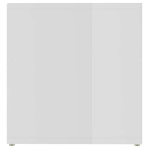 Έπιπλα Τηλεόρασης 2 τεμ. Γυαλ. Λευκά 72x35x36,5 εκ. Επεξ. Ξύλο