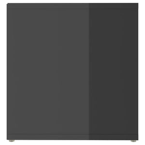 Έπιπλα Τηλεόρασης 2 τεμ. Γυαλ. Γκρι 72x35x36,5 εκ. Επεξ. Ξύλο - PAKOBAZAAR