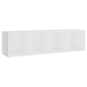Έπιπλα Τηλεόρασης 2 τεμ. Λευκά 142,5x35x36,5 εκ. Μοριοσανίδα