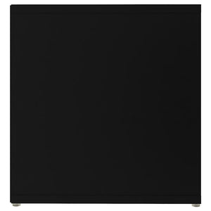 Έπιπλα Τηλεόρασης 2 τεμ. Μαύρα 142,5x35x36,5 εκ. Μοριοσανίδα