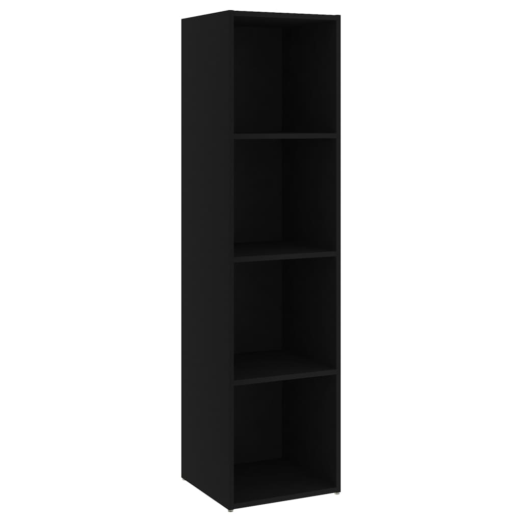 Έπιπλα Τηλεόρασης 2 τεμ. Μαύρα 142,5x35x36,5 εκ. Μοριοσανίδα