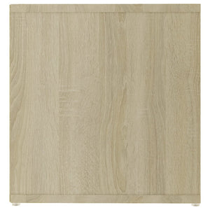 Έπιπλα Τηλεόρασης 2 τεμ Λευκό/Δρυς 142,5x35x36,5 εκ Επεξ. Ξύλο