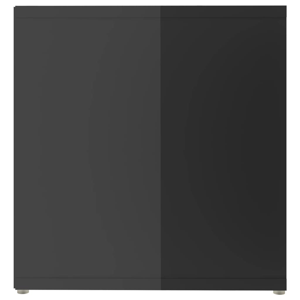 Έπιπλα Τηλεόρασης 2 τεμ. Γυαλ. Γκρι 142,5x35x36,5εκ Μοριοσανίδα