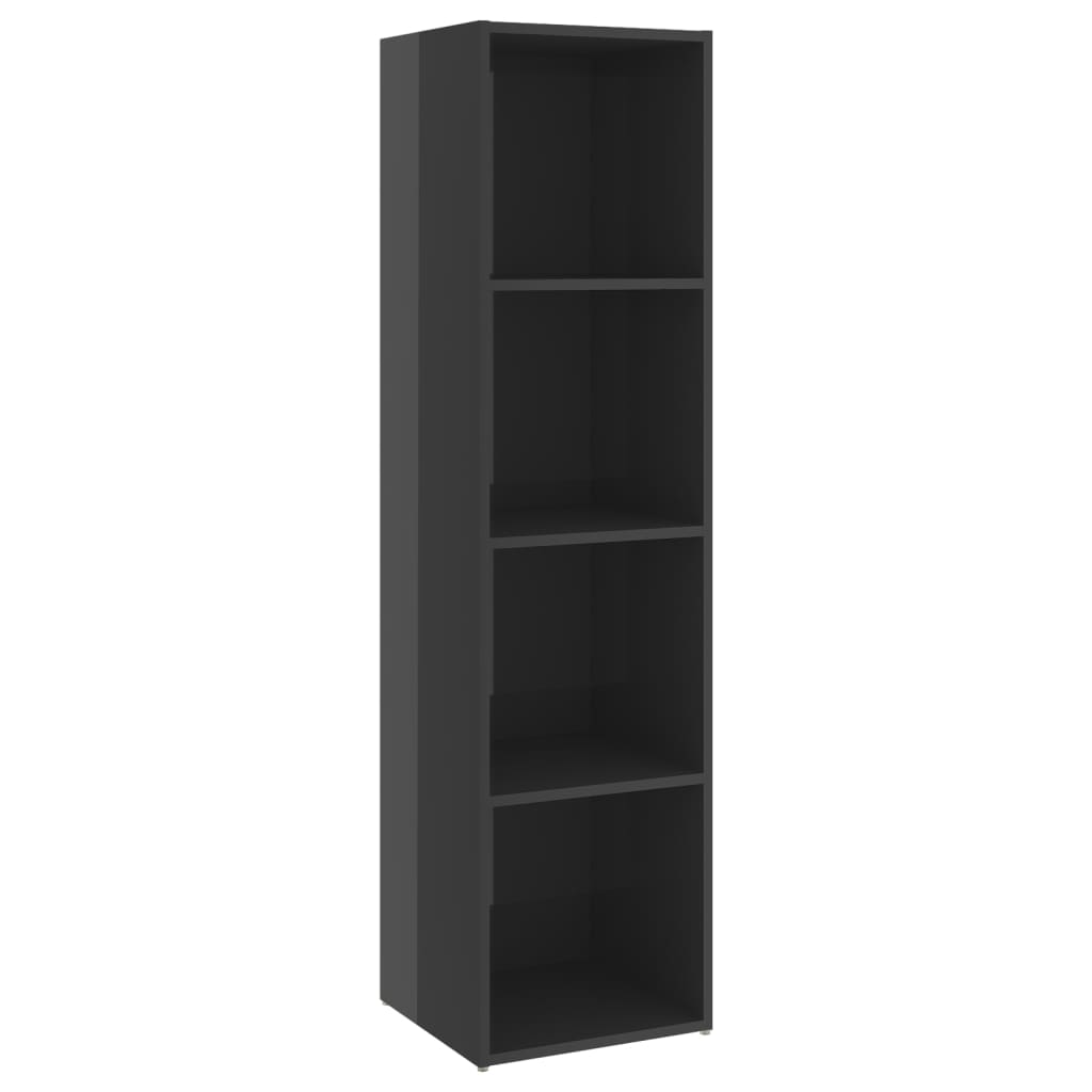 Έπιπλα Τηλεόρασης 2 τεμ. Γυαλ. Γκρι 142,5x35x36,5εκ Μοριοσανίδα