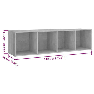 Έπιπλα Τηλεόρασης 2 τεμ. Γκρι Σκυρ 142,5x35x36,5εκ. Μοριοσανίδα - Pakobazaar