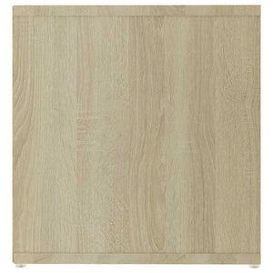 Έπιπλα Τηλεόρασης 2 τεμ Λευκό/Δρυς 142,5x35x36,5 εκ Επεξ. Ξύλο