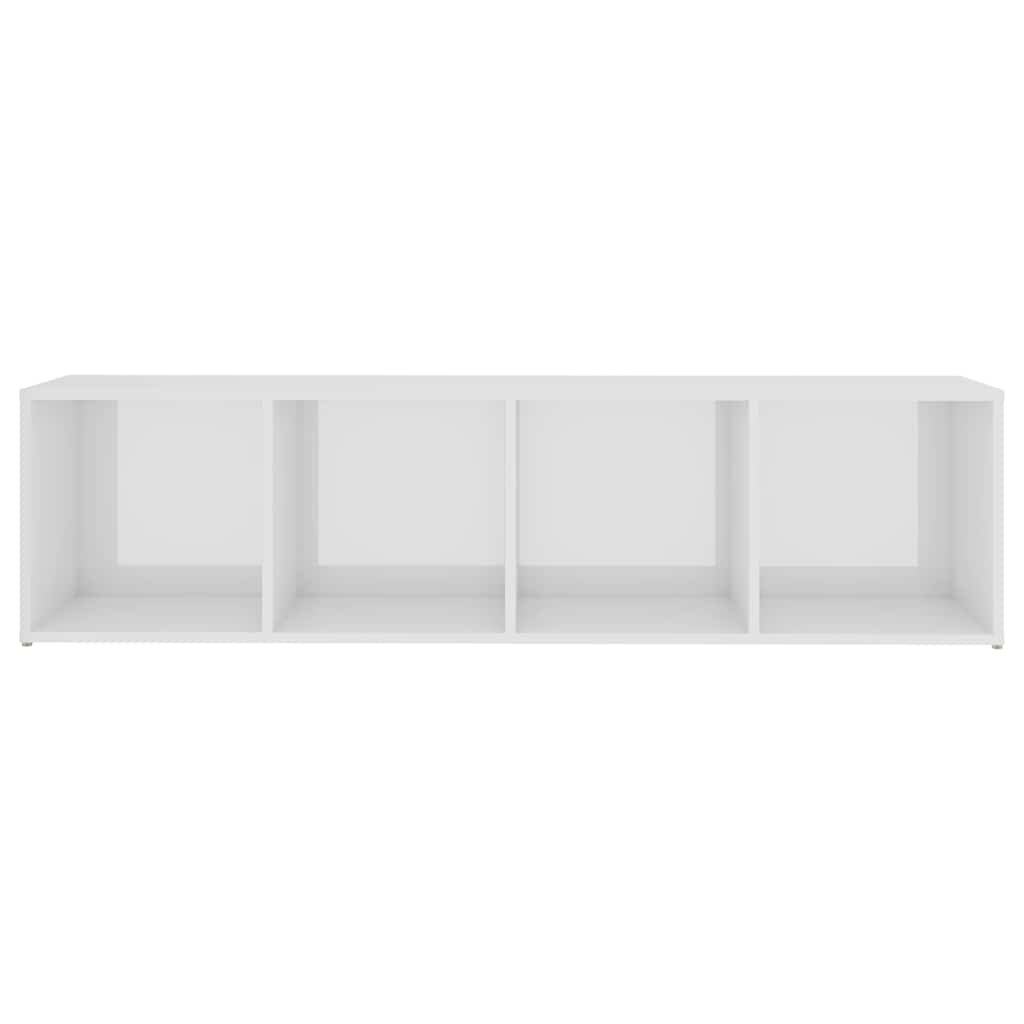 Έπιπλα Τηλεόρασης 2 τεμ. Λευκά 142,5x35x36,5 εκ. Μοριοσανίδα