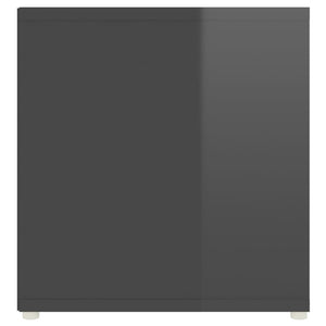 Έπιπλα Τηλεόρασης 2 τεμ. Γυαλ. Γκρι 107x35x37 εκ. Επεξ. Ξύλο