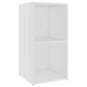 Έπιπλα Τηλεόρασης 2 τεμ. Λευκά 72 x 35 x 36,5 εκ. Επεξ. Ξύλο - PAKOBAZAAR
