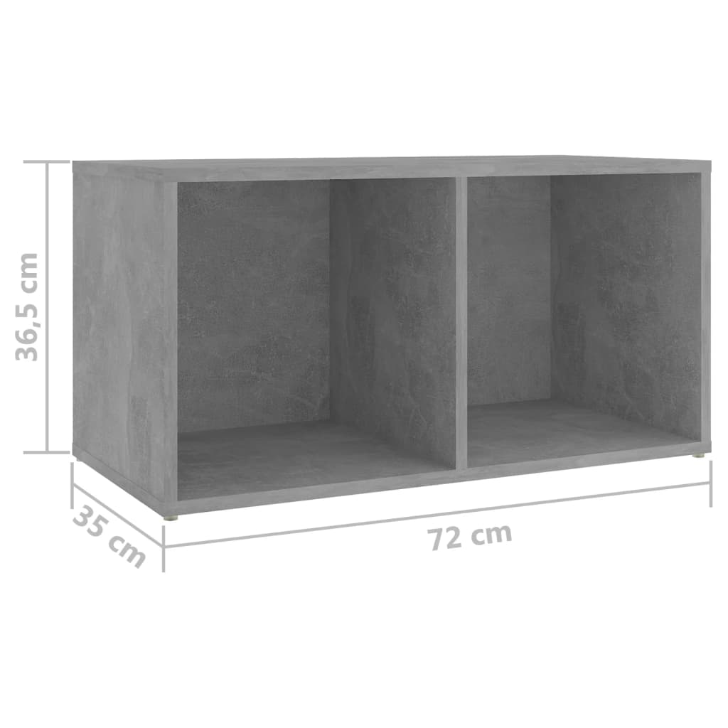Έπιπλα Τηλεόρασης 2 τεμ. Γκρι Σκυρ. 72x35x36,5 εκ. Επεξ. Ξύλο - PAKOBAZAAR