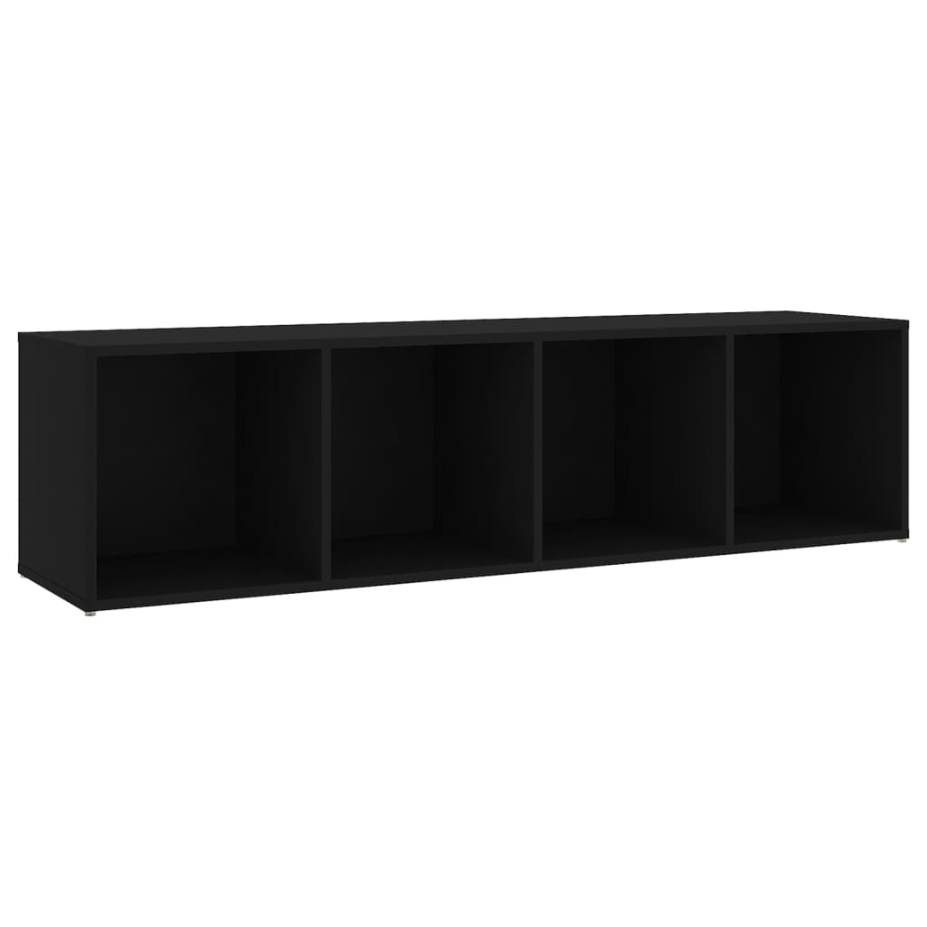 Έπιπλα Τηλεόρασης 3 τεμ. Μαύρα 142,5x35x36,5 εκ. Μοριοσανίδα - Pakobazaar