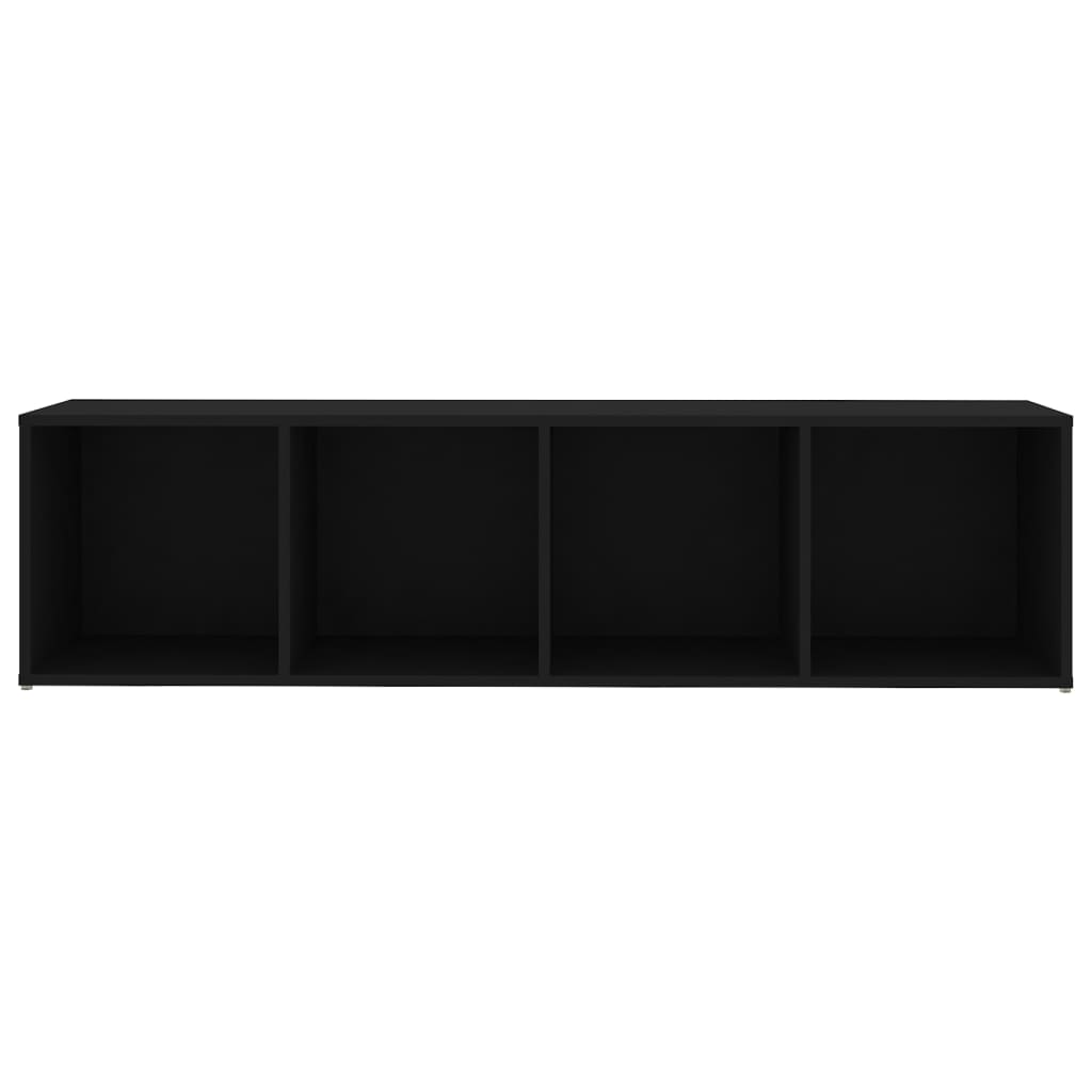 Έπιπλα Τηλεόρασης 3 τεμ. Μαύρα 142,5x35x36,5 εκ. Μοριοσανίδα - Pakobazaar