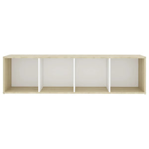 Έπιπλα Τηλεόρασης 3 τεμ Λευκό/Δρυς 142,5x35x36,5 εκ Μοριοσανίδα