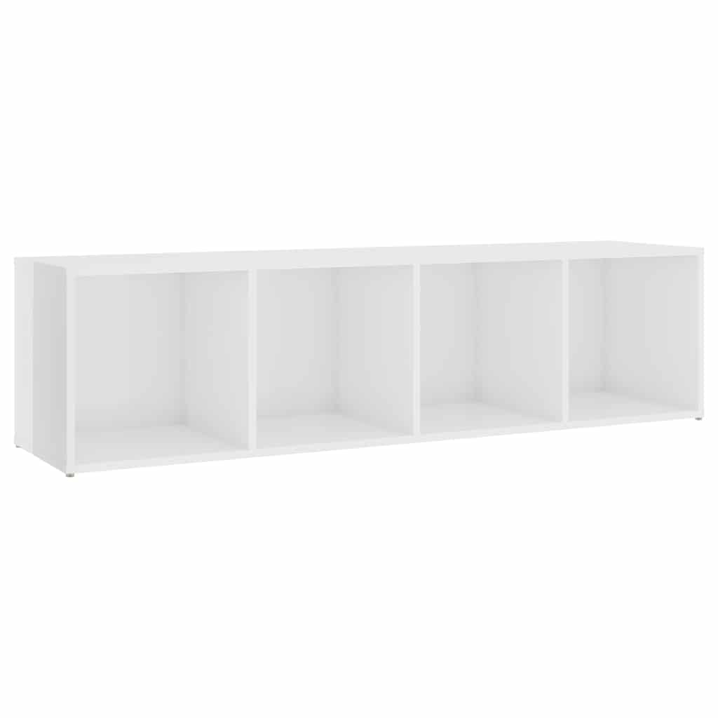 Έπιπλα Τηλεόρασης 3 τεμ. Λευκά 142,5 x 35 x 36,5 εκ Μοριοσανίδα