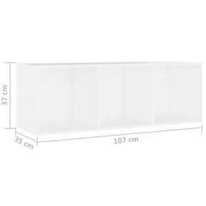 Έπιπλα Τηλεόρασης 3 τεμ. Λευκά 107 x 35 x 37 εκ. Μοριοσανίδα - PAKOBAZAAR
