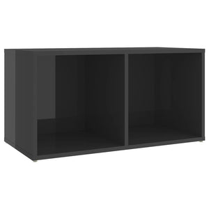 Έπιπλα Τηλεόρασης 4 τεμ. Γυαλ. Γκρι 72x35x36,5 εκ. Επεξ. Ξύλο - PAKOBAZAAR