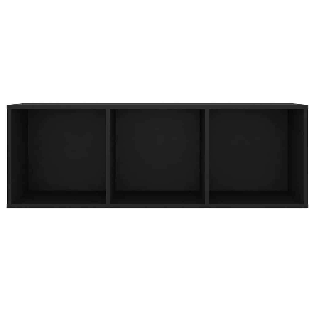 Έπιπλα Τηλεόρασης 4 τεμ. Μαύρα 107 x 35 x 37 εκ. Μοριοσανίδα