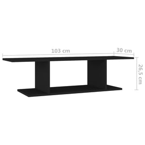 Έπιπλο Τηλεόρασης Κρεμαστό Μαύρο 103 x 30 x 26,5 εκ.