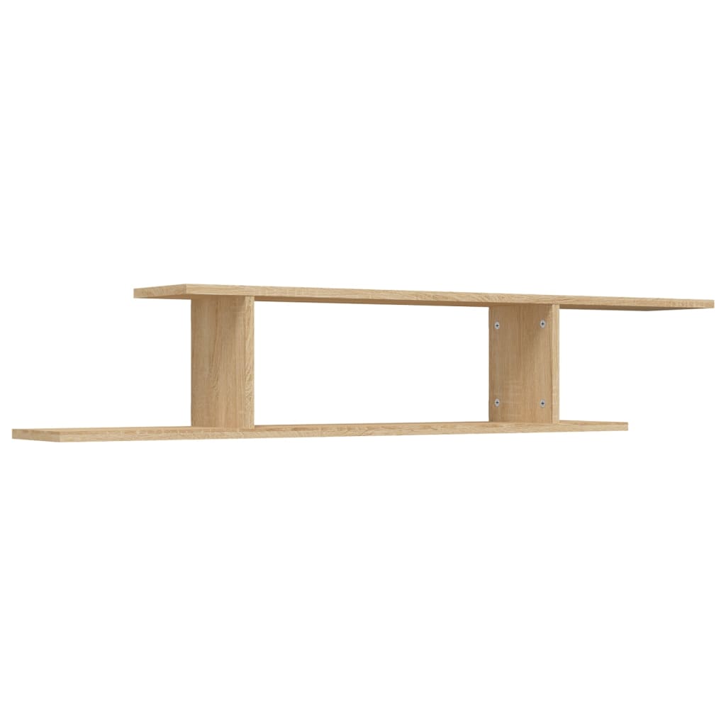 Ράφι Τηλεόρασης Επιτοίχιο Sonoma Δρυς 125x18x23 εκ. Επεξ. Ξύλο