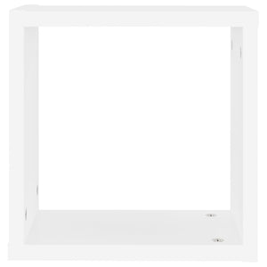 Ράφια Κύβοι Τοίχου 4 τεμ. Λευκά 30 x 15 x 30 εκ. - Pakobazaar