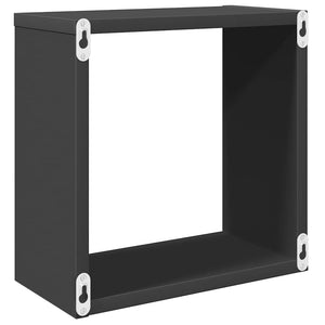 Ράφια Κύβοι Τοίχου 6 τεμ. Γκρι 30 x 15 x 30 εκ.