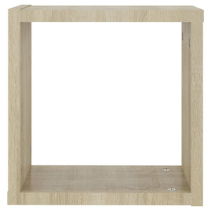 Ράφια Κύβοι Τοίχου 2 τεμ. Sonoma Δρυς 30 x 15 x 30 εκ.