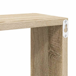 Ράφια Κύβοι Τοίχου 4 τεμ. Sonoma Δρυς 30 x 15 x 30 εκ.
