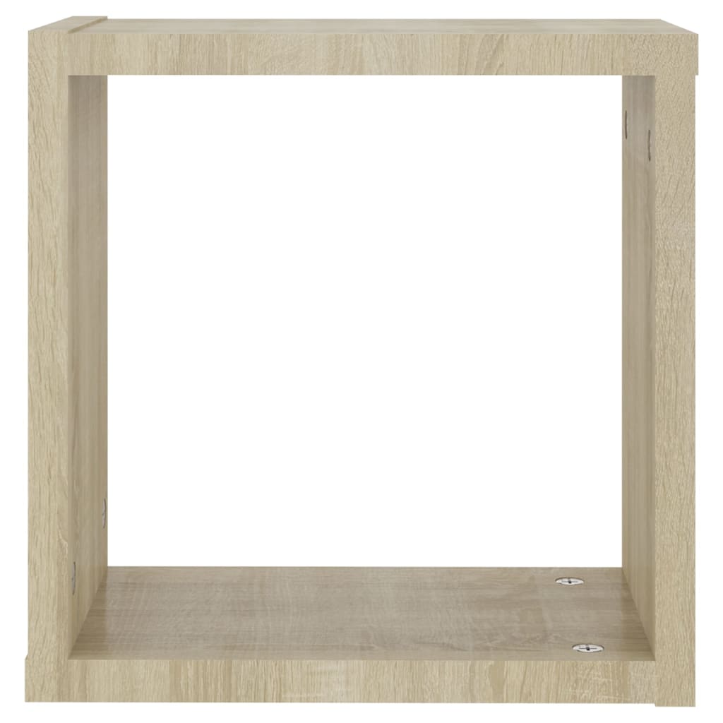 Ράφια Κύβοι Τοίχου 6 τεμ. Sonoma Δρυς 30 x 15 x 30 εκ.