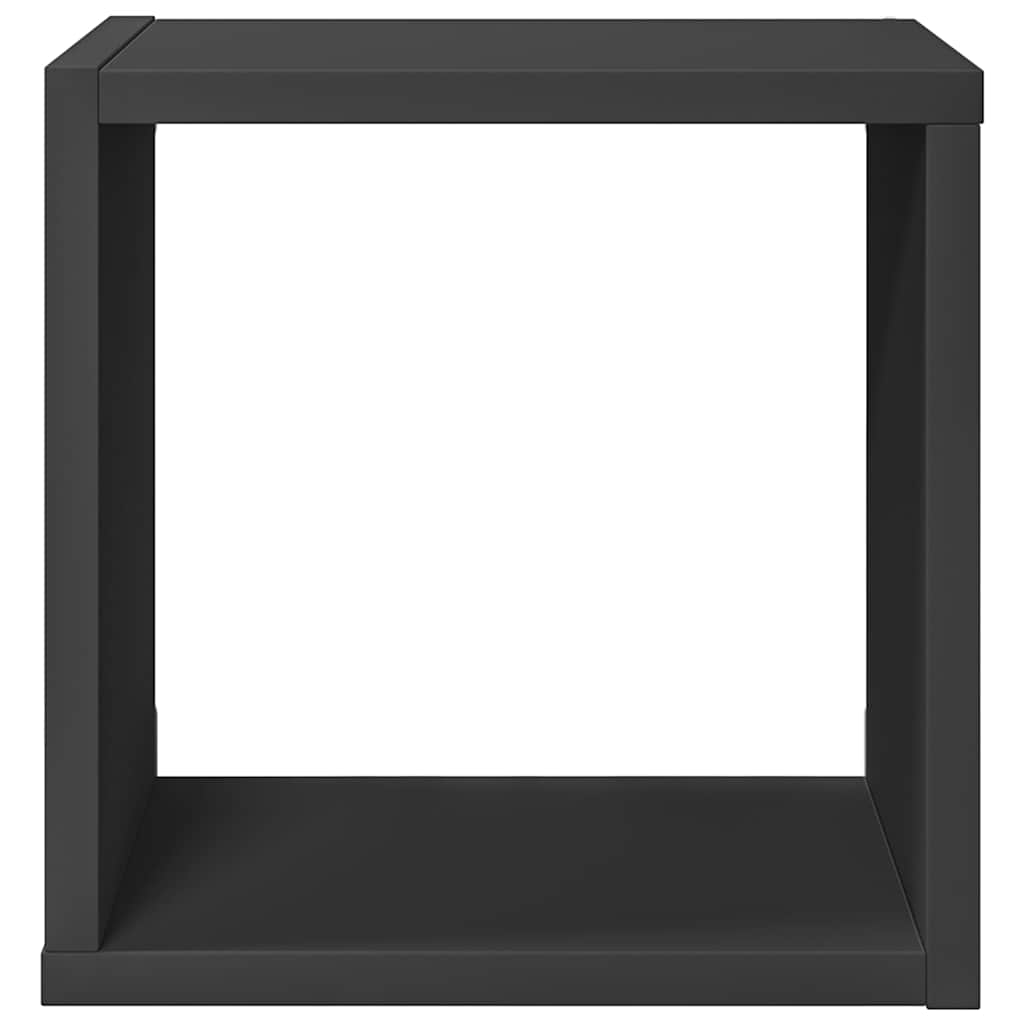 Ράφια Κύβοι Τοίχου 2 τεμ. Γκρι 26 x 15 x 26 εκ.