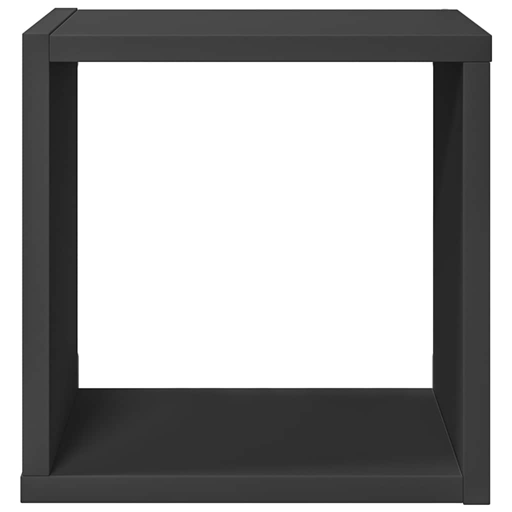 Ράφια Κύβοι Τοίχου 4 τεμ. Γκρι 26 x 15 x 26 εκ.