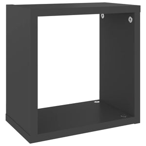 Ράφια Κύβοι Τοίχου 6 τεμ. Γκρι 26 x 15 x 26 εκ.