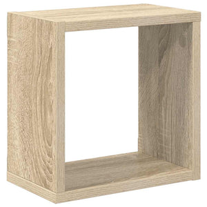 Ράφια Κύβοι Τοίχου 2 τεμ. Sonoma Δρυς 26 x 15 x 26 εκ.