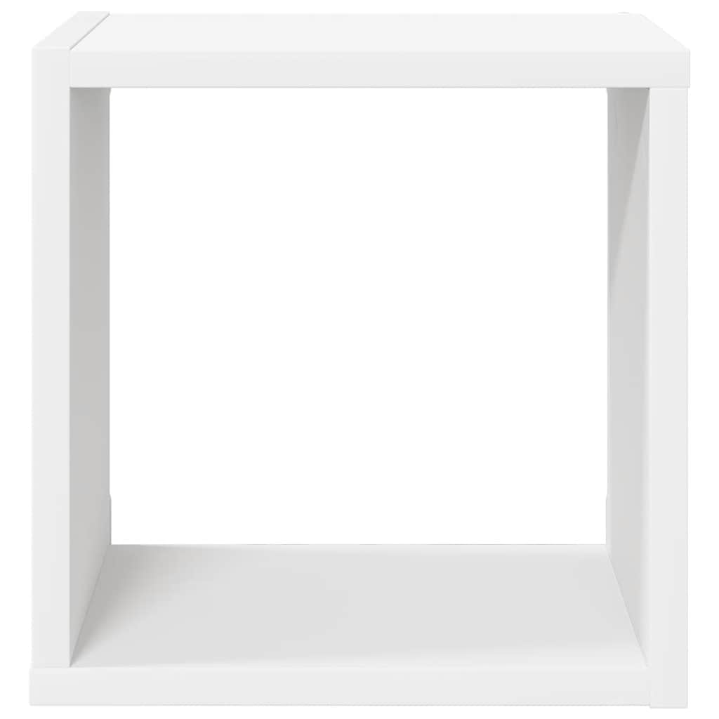 Ράφια Κύβοι Τοίχου 6 τεμ. Λευκό / Sonoma Δρυς 26 x 15 x 26 εκ.