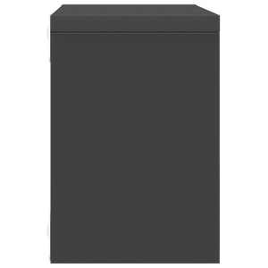 Ράφια Κύβοι Τοίχου 6 τεμ. Γκρι 22 x 15 x 22 εκ.