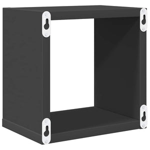 Ράφια Κύβοι Τοίχου 6 τεμ. Γκρι 22 x 15 x 22 εκ.