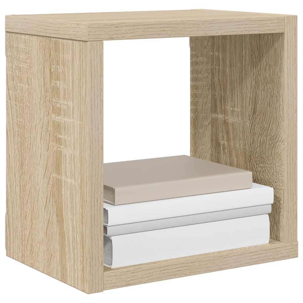 Ράφια Κύβοι Τοίχου 2 τεμ. Sonoma Δρυς 22 x 15 x 22 εκ.
